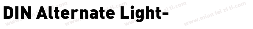 DIN Alternate Light字体转换